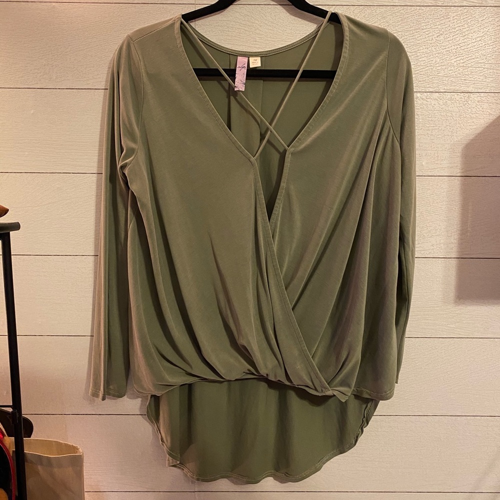 Long Sleeve Criss Cross Shirt